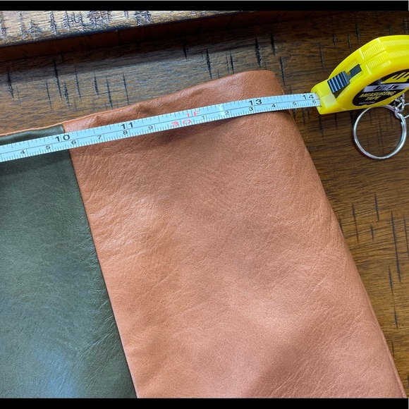 •NEW•Wild Honey Ladies Camel Brown Vegan Leather Skirt - Picture 12 of 14